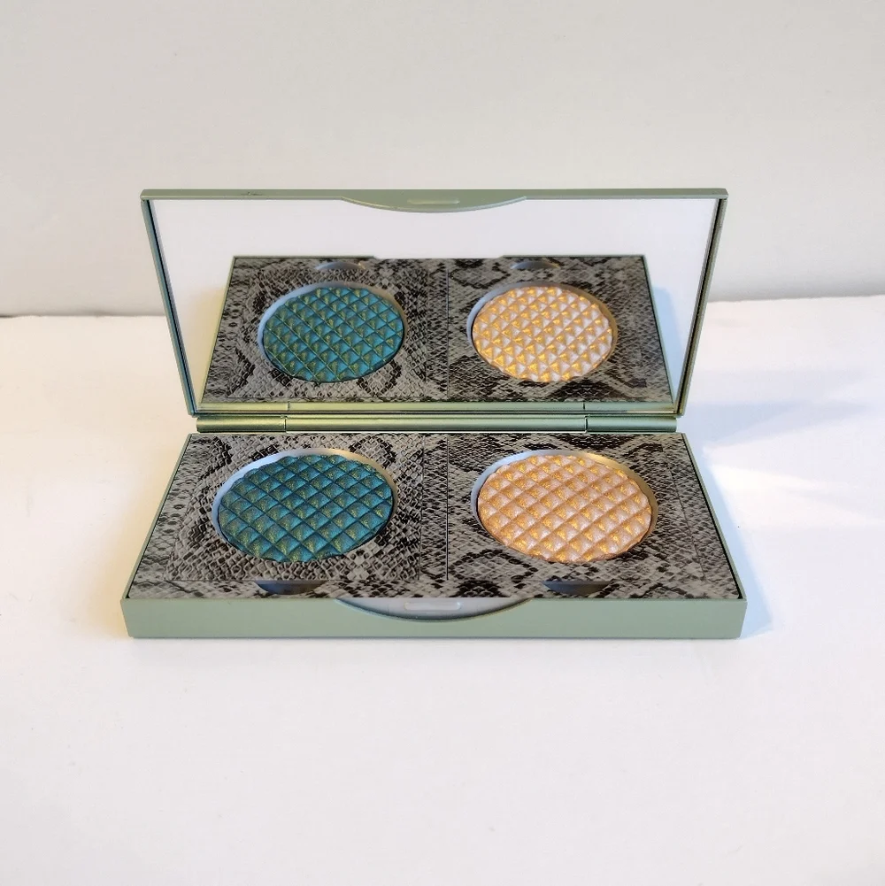 NEW Mally Effortless Airbrush Eyeshadow Duo LUSH FOREST & CHAMPAGNE